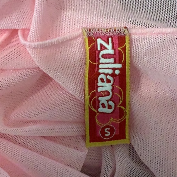 Zuliana Size Small Pink Mesh Cover Up. New With Tags. - Picture 5 of 6